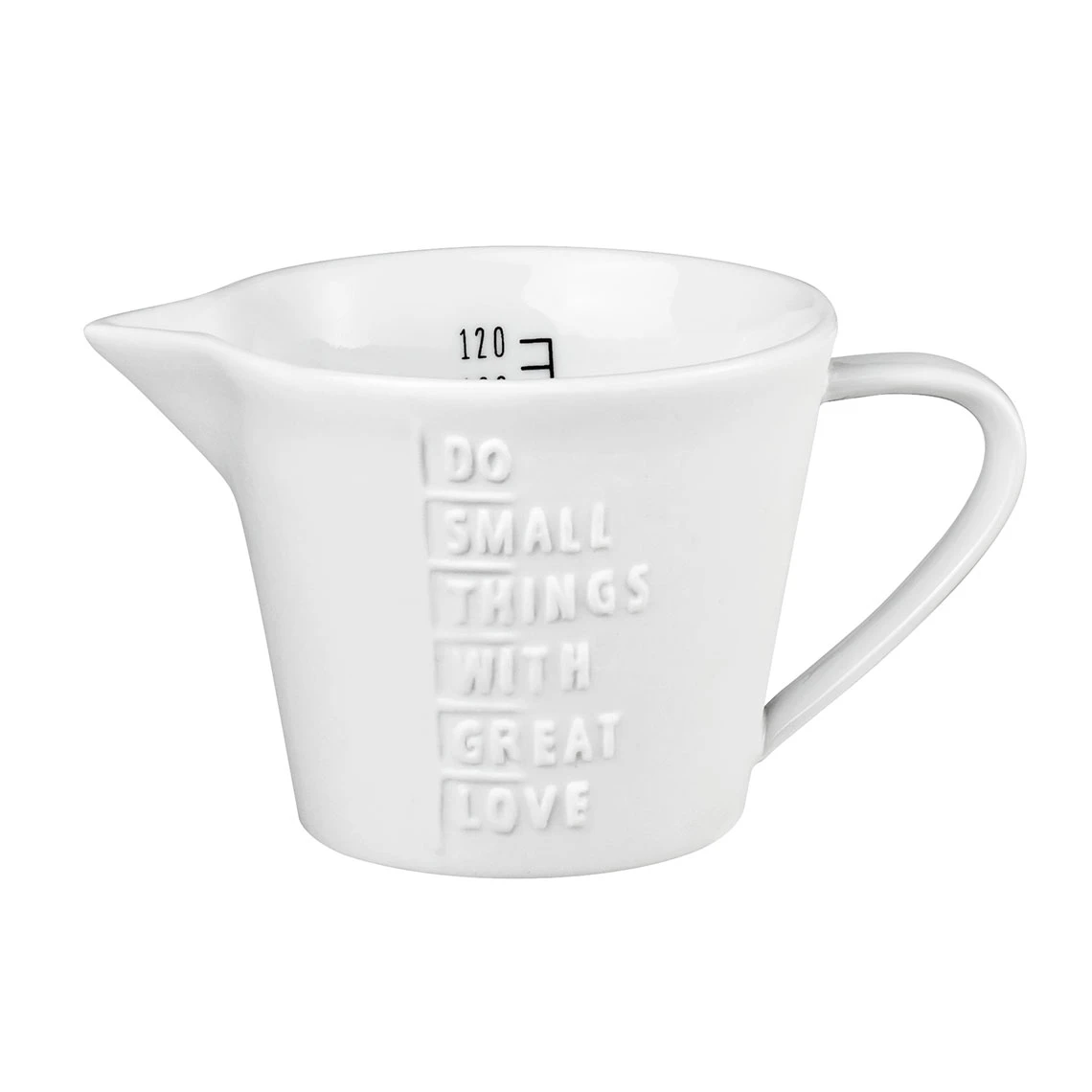 Messbecher “Do Small Things….” Klein 120ml 1 Messbecher “Do Small Things….” Klein 120ml