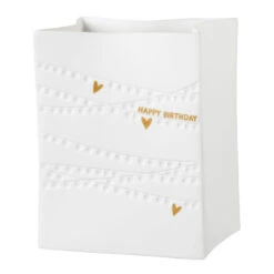 Porzellanlichttüte “Happy Birthday” 10cm