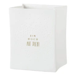 Porzellanlichttüte “Ein Hoch Auf Dich” 10cm