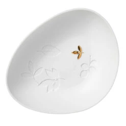 Porzellangeschichten “Goldenes Blatt” Porzellanschale 11x9cm
