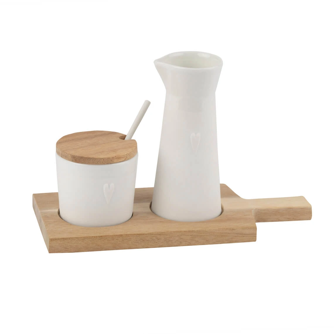 Set Kleine Freunde “Herz” Breakfast Akazie 1 Set Kleine Freunde “Herz” Breakfast Akazie