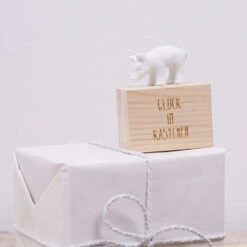 Glück Im Kästchen „Glücksschwein“