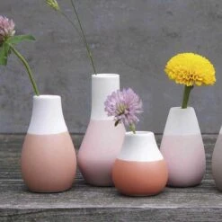 Mini-Pastellvasen (4er-Set, Rottöne)