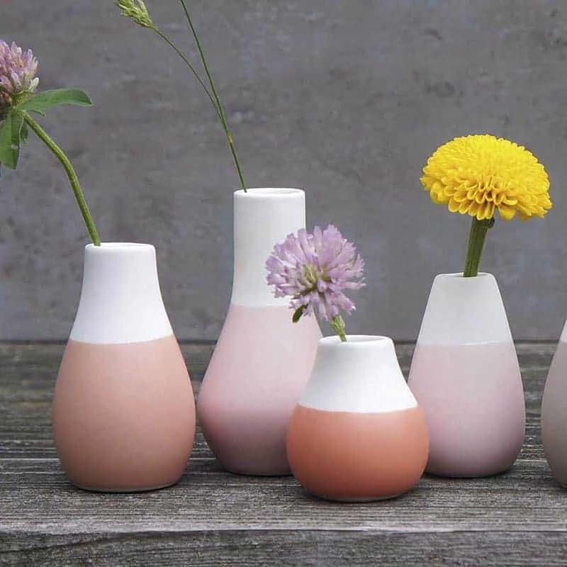 Mini-Pastellvasen (4er-Set, Rottöne) 1 Mini-Pastellvasen (4er-Set, Rottöne)