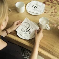 Räder Wohnen Angebote Store 13 Papier-Servietten „Schön, Dass Du Da Bist“