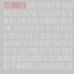 Servietten „Tischmanieren“