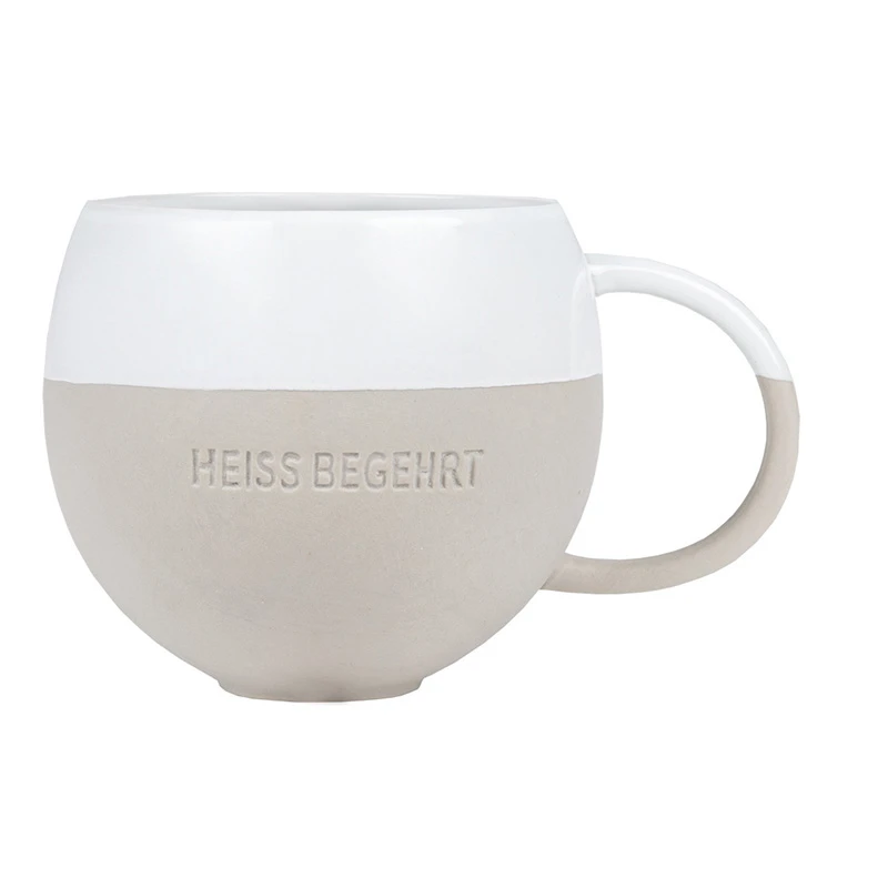 Steinzeug-Tasse „Heiss Begehrt“ 1 Steinzeug-Tasse „Heiss Begehrt“
