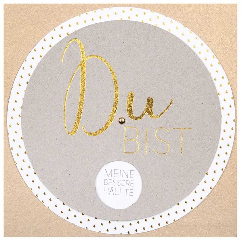 Wunschradkarte „Du Bist Meine Bessere Hälfte“ 1 Wunschradkarte „Du Bist Meine Bessere Hälfte“