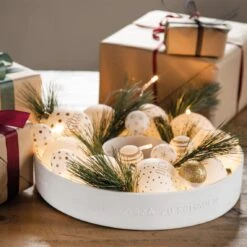 Porzellankranz “Nimm Dir Zeit…” 32cm Weiß -Räder Wohnen Angebote Store m 0090131 2