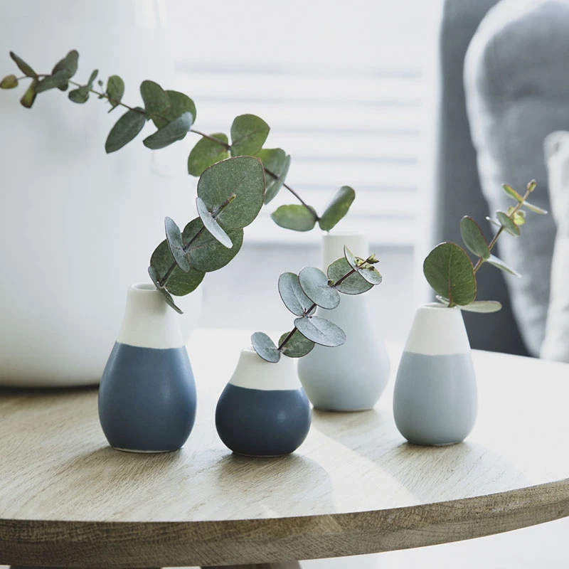Mini-Pastellvasen, Blau (4er-Set) 1 Mini-Pastellvasen, Blau (4er-Set)