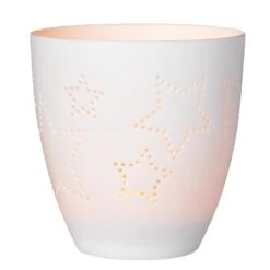 Poesielicht Sterne Porzellan 9cm