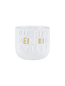 RAEDER, Eierbecher EIN & ALLES Weiss