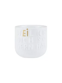 RAEDER, Eierbecher WEIL ICH DICH SO Weiss